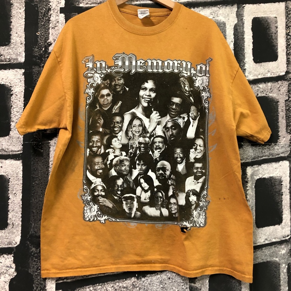 Memorial shirt rap tee Tupac biggie